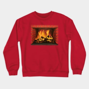 Brick Fireplace Crewneck Sweatshirt